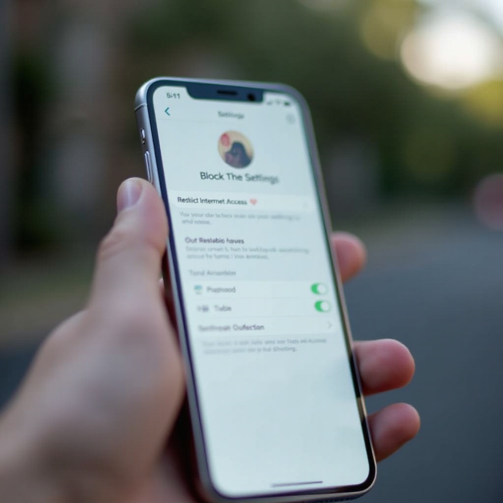 how to block the internet on an iphone