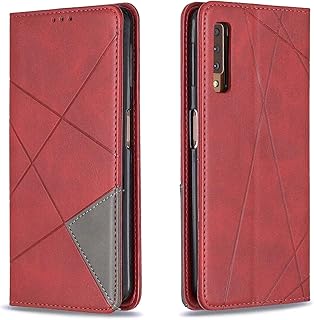 Posanter Funda para Samsung Galaxy A7 2018/A750 de Cuero PU con Cierre Magnético y Tarjetero, Ideal para Protecciones Completa y Soporte de Videos, Diseño Elegante y Práctico
