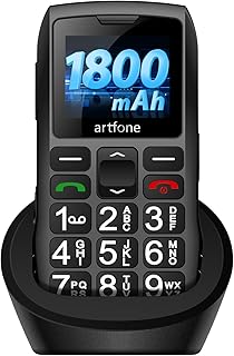 artfone C1+ Seniorenhandy mit großen Tasten und 1,77 Zoll Farbdisplay für einfache Bedienung, Notfall-SOS-Taste und robuster Bauweise. Ideal für ältere Menschen