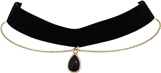 Sacina Gothic Black Choker, Black Choker Necklace for Women, Black Velvet Choker, Goth Choker, Chokers Gothic, Halloween Necklace, Christmas New Year Jewelry Gift For Women