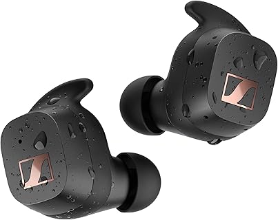 Sennheiser Sport True Wireless Bluetooth-In-Ear-Kopfhörer mit Adaptable Acoustics und Noise Cancellation, Schwarz – ideal für sportliche Aktivitäten und Musikliebhaber