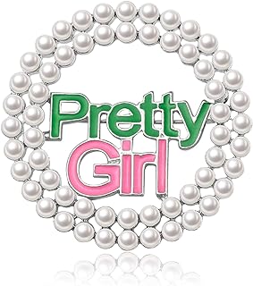Sorority Paraphernalia Bracelet Greek Sorority Brooch Pin Necklace Pink and Green Crystal Jewelry Sorority Sisterhood Gift for Women Girls