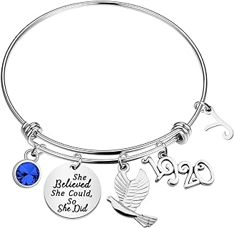 CHOORO Dove Initial Letter Bracelet She Believed She Could So She Did Jewelry