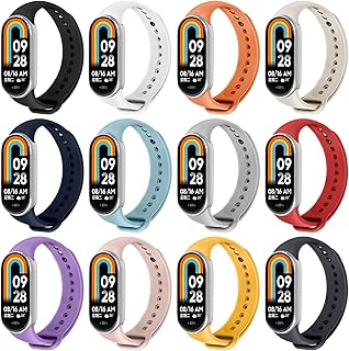 Bracelet dActivité Xiaomi en Silicone Réglable avec Connexion Métallique Solide, Respirant et Léger, Parfait pour Hommes et Femmes Actifs