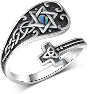 Star Of David Spoon Ring 925 Sterling Silver Jewish Star Thumb Ring Jewish Jewelry Gifts for Women