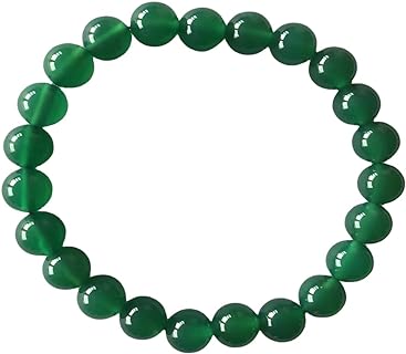 Natural Gemstone 8mm Round Bead Stretch Bracelet, Gemstone Beaded Bracelet For Women, Men And Teenagers