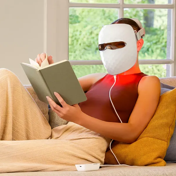 How to start an LED face mask routine