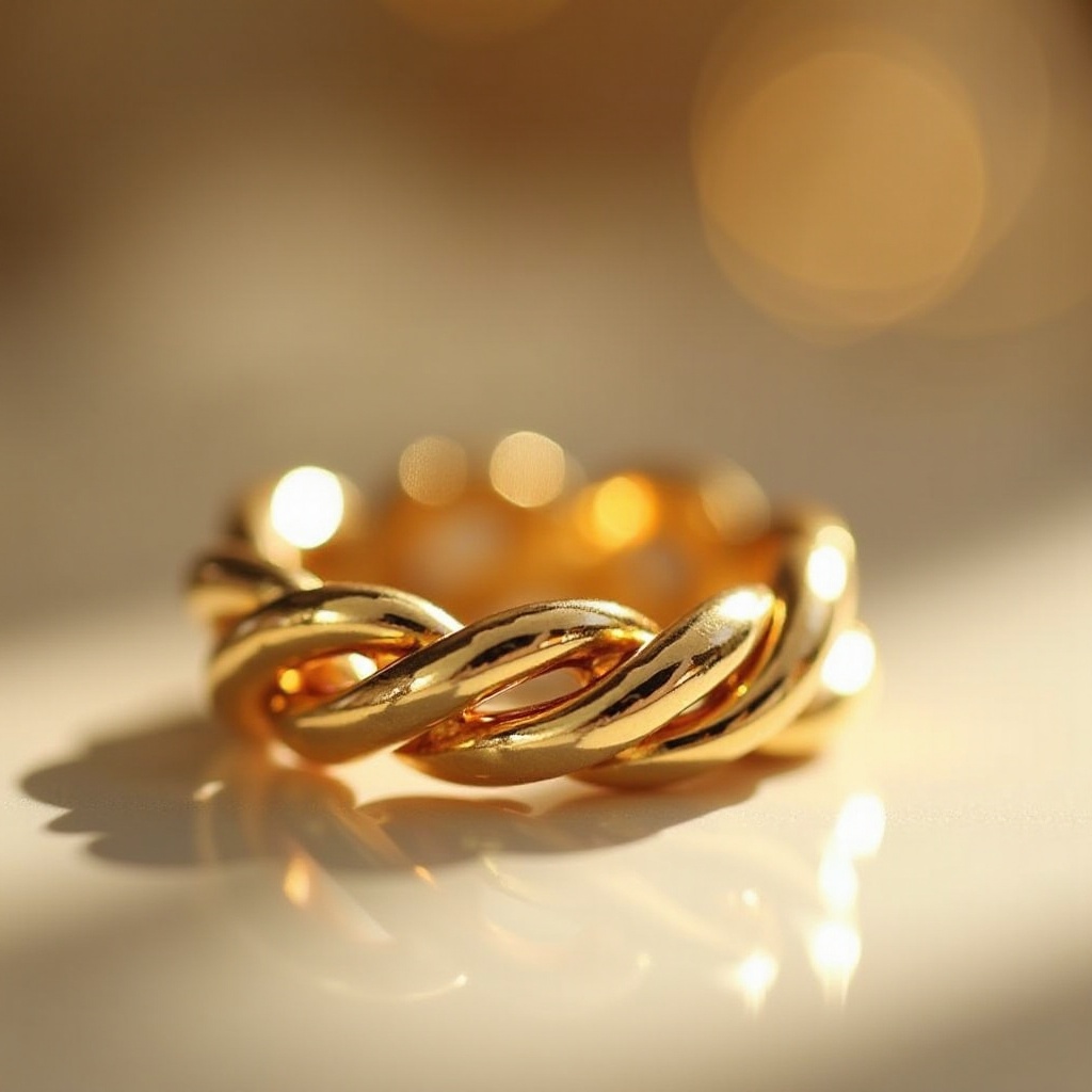 Gedrehter Ring Gold: Ein Symbol der Eleganz