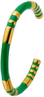 Women's Chic Black and Gold Cuff Bracelet with Box Chain, 18K Gold Plated on Stainless Steel, Perfect Gift for Valentine's, Birthday or Mom