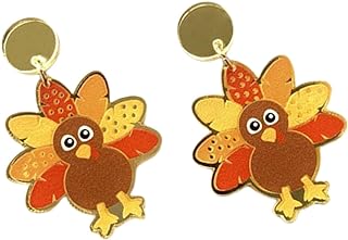 KESYOO 1 Pair autumn girl halloween decor chrysanthemum decorate earring Miss Variety fashion earrings for women Metal halloween decor women stud earrings leopard print Fashion earrings