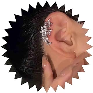 Vintage Cz Pearl Butterfly Cuff Wrap Earrings Silver Crystal Butterfly Ear Cuff Earrings Pearl Cartilage Climber Earrings Pearl Cz Cuff Crawler Earrings Boho Pearl Cuff Clip Earrings No Piercing Earrings Jewelry for Women and Teen Girls