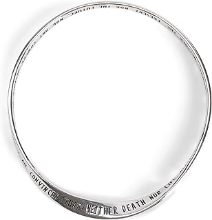 Dicksons The Love Silver Plated One Size Stainless Steel Mobius Twist Bangle Bracelet