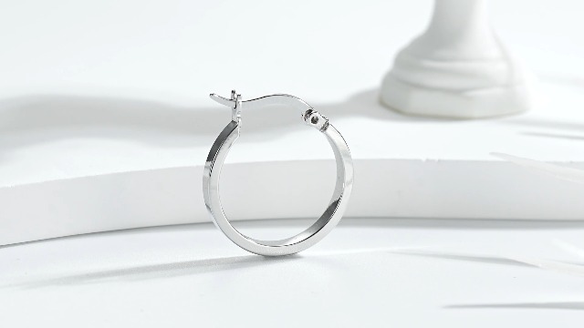 3 Pairs 925 Sterling Silver Hoop Earrings for Women 14K White Gold Plated Silver Hoop Earrings Hypoallergenic Small Silver Hoop Earrings for Men Girls 13/15/20mm