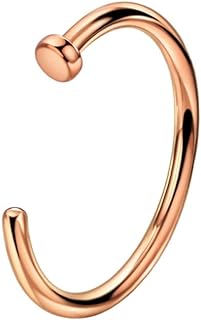 FANSING 316l Surgical Steel Half Hoop Nose Rings