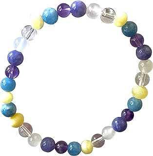 Umai Baltic Amber and Gemstones Adult Bracelet Made Pain Relief From Carpel Tunnel - Made of Certified Baltic Amber - Anti-inflammatory