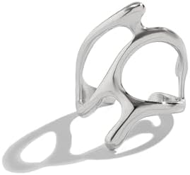 Openwork Chunky Rings 18k Plated Gold Hollow Out Ring Minimalist Statement Finger Rings Opening Adjustable Open Ring for Women Men