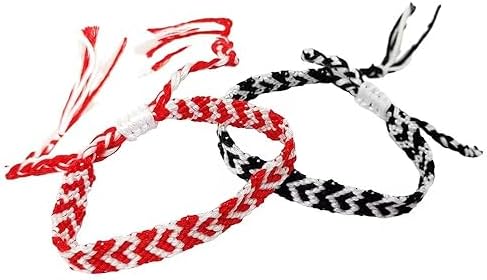 Woven Matching Braclets Handmade Adjustable Braided Bracelets Colorful Pink Blue String Bracelets Promise Best Friends Distance Matching For Women Girl Valentine Couple Family