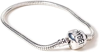 The Carat Shop Official Licensed Harry Potter Silver Charm Bracelet for Harry Potter Slider Charms (Available in 4 Sizes)