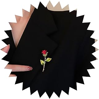 Erimberate Vintage Rose Flower Brooch Red Rose Brooch Pin Enamel Flower Pin Brooch Red Flower Brooch Pin Wedding Lapel Pin Banquet Badge Pins Jewelry for Women and Girls Gifts