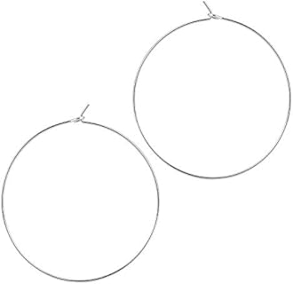 Thin Gold Hoop Earrings for Women - Hypoallergenic Lightweight Gold Hoop Earrings Dainty - Large