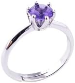 Created Crystal Adjustable Ring Engagement Rings for Women Octopus Ring Tug in 3 Colors