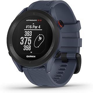 Garmin Approach S12 GPS Montre de Golf avec Écran 1,3 Pouces, Bluetooth Sans Fil et Carte Mondiale. Parfaite pour les Passionnés de Golf
