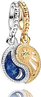 925 Sterling Silver Monster Castle Mouse Head Rose Dangle Charms for Bracelets Necklaces,Married Couple Kiss Infinite Heart Safety Chain Charm Pendants Beads Jewelry Gift for Women Girls at Christmas,Mother's Day