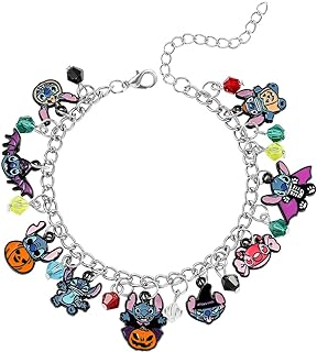 Box Chain Stitch Charm Bracelet with Lobster Claw Clasp - Ohana Inspired, Perfect Gift for Girls, Boys & Women, No Gemstone