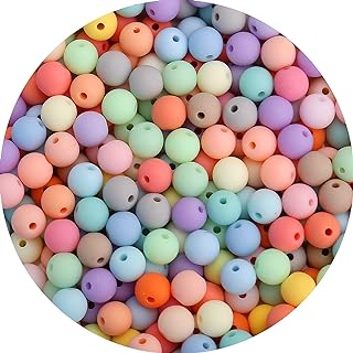 BONNY BOXX 1000PCs 6MM Round Acrylic Beads in Matte Mix Colors, Lightweight Resin & Plastic for DIY Jewelry Making or Crafting, Ideal Gift for Creatives