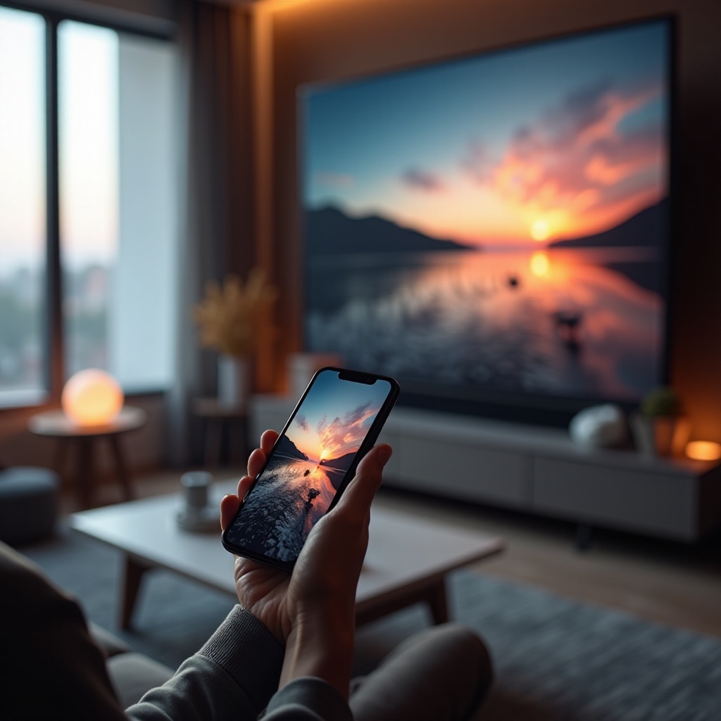 Einfache Bildübertragung: Handy zu TV