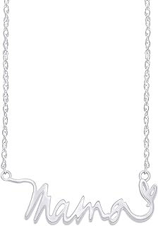 AFFY Mother's Day Jewelry Gifts 14k Gold Over Sterling Silver Mama Pendant Necklace