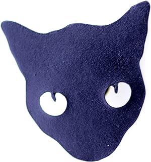 Lizzyoftheflowers - Punk Style Black Enamel cat/Panther pin/Brooch