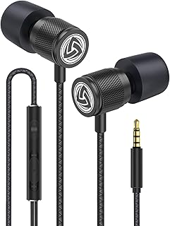 LUDOS ULTRA In Ear Kopfhörer für kristallklaren Klang und strapazierfähiges Kabel, mit Mikrofon und Memory Foam, ideal für Handy-Nutzer und Musikliebhaber