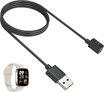 teasteam Chargeur Magnétique et Sans Enchevêtrement de 100cm pour Montres Connectées Xiaomi, Idéal pour Maison, Bureau et Voyage