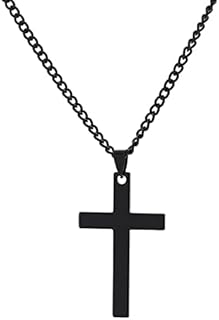 Classic Cross Pendant Chain Necklace Bling Rhinestone Crystal Cross Pendant Necklace For Woman Girl Mens Boys Party Gifts Jewelry