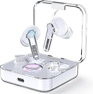 JYSXHP White Wireless In-Ear Gaming Earbuds with Ultra Low Latency & High Fidelity Audio, Bluetooth 5.3, and ENC Noise Cancellation for Phone, Laptop, Sport and Gaming Enthusiasts