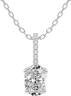FRIENDLY DIAMONDS 0.75 Carat - 6 Carat IGI Certified Lab Grown Diamond | Lucida Four Prong Lab Diamond Necklace In 14K Or 18K White, Yellow Or Rose Gold | FG-VS1-VS2 Quality