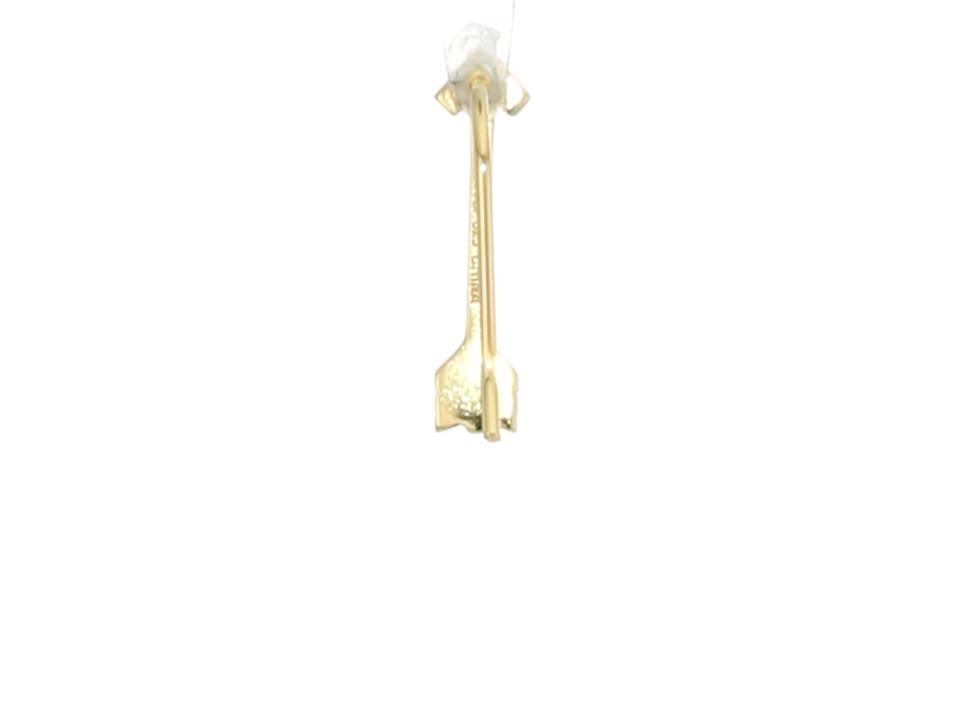 Amazon Essentials 18K Yellow Gold Plated Sterling Silver Arrow Earrings (previously Amazon Collection)