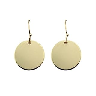noBrand COLORFULBLING Gold Circle Disc Dangle Drop Earrings for Women Lightweight Small Round Hoop Statement Earrings Minimalist Jewelry for Women Gift for Her