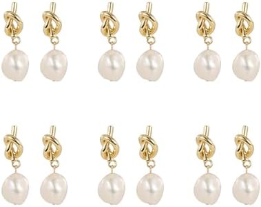 Stainless Steel Pearl Drop Earrings with Push Back Design, Accented with Cubic Zirconia for Brides and Bridesmaids - Elegant Long Shape Design