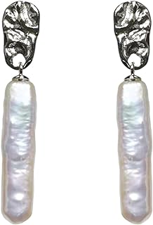 Alevel 5-22 MM Nature Baroque Freshwater Cultured Pearl, 14K Gold Plated Pendant Earrings, Women Gifts