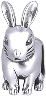 Love Animal Charm Original 925 Sterling Silver Animals Rabbit, Cat，Dog Charm Fit Pandora Bracelets For Animal Bead collector