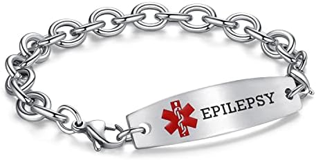 LinnaLove Interchangeable medical id bracelets Stainless steel Cable Chain customizable medical alert bracelets for men women