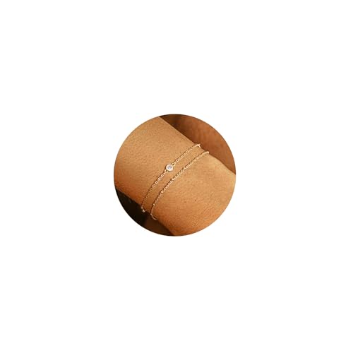 Gold Bracelet for Women 14K Real Gold Bracelet Sets for Women Dainty Snake Chain Bracelet Adjustable Cuban Link Bracelet for Women Cuff Bangle Gold Stackable Bracelets for Womens Jewelry Sets