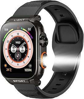 TIFOZEN プロのスポーツウォッチ、超高輝度懐中電灯と長持ちバッテリー搭載、120+スポーツモードとIP68防水。日常と探検に最適。