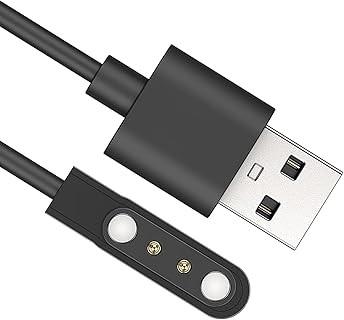 SZSL スマートウォッチ用マグネット充電ケーブル、USB充電、軽量で高耐久、0.6m長さ。自宅や旅行中に最適なスマートフォン対応。