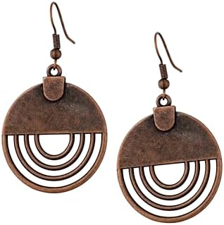 Vintage Boho Hippie Dangle Drop Earrings, Bohemian Summer Statement Jewelry Gift for Women