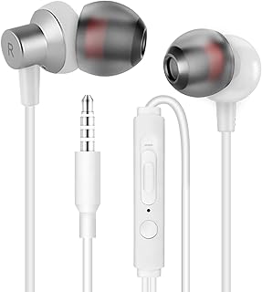 MAS CARNEY 3m In-Ear Kopfhörer mit Kabel, ideal für Musikliebhaber; hervorragender Stereo-Sound, universale Kompatibilität mit MP3/MP4 und komfortablen Silikon-Ohrpolstern