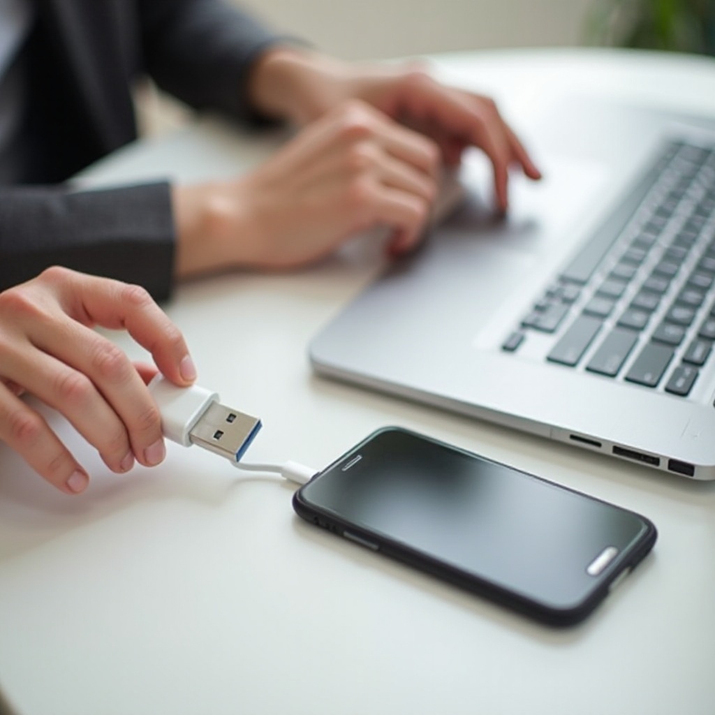 usb stick mit handy verbinden