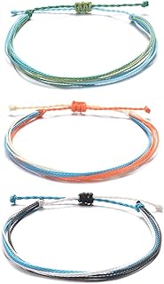 Tarsus Waterproof Adjustable Boho Ankle Bracelets Set Braided String Hawaii Anklets Jewelry Gifts for Women Teen Girls